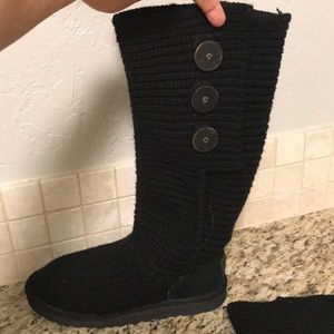 Ugg Women’s Classic Cardy Tall Boots Black Size 7